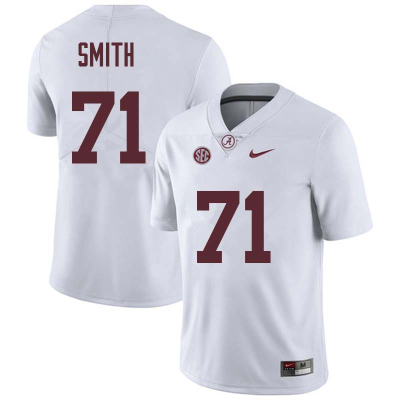 Alabama Crimson Tide Men's Andre Smith #71 White NCAA Nike Authentic Stitched College Football Jersey IC16C11YN